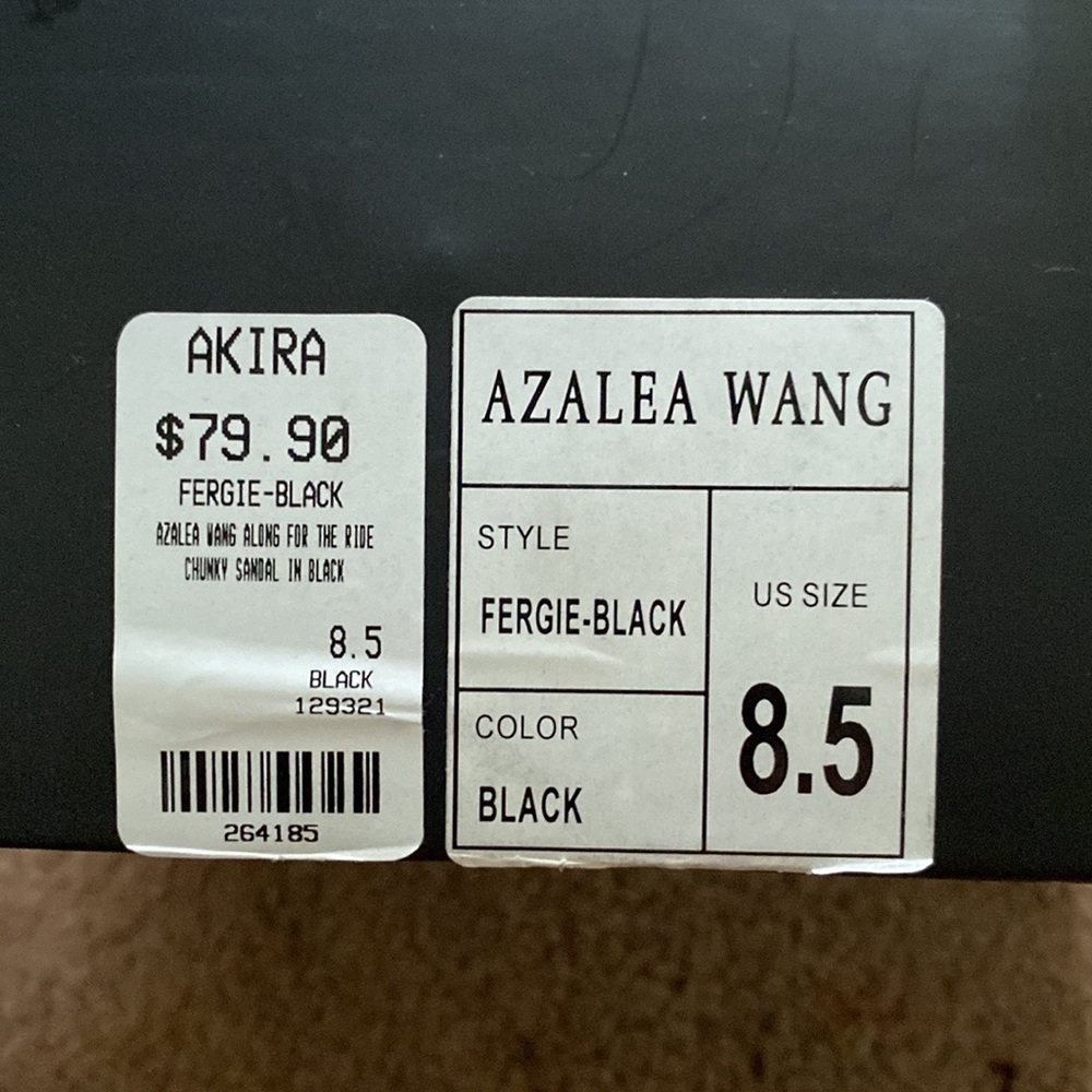 Azalea Wang Along For The Ride Chunky Pearl Sandals - Black 8.5 - Picture 5 of 5